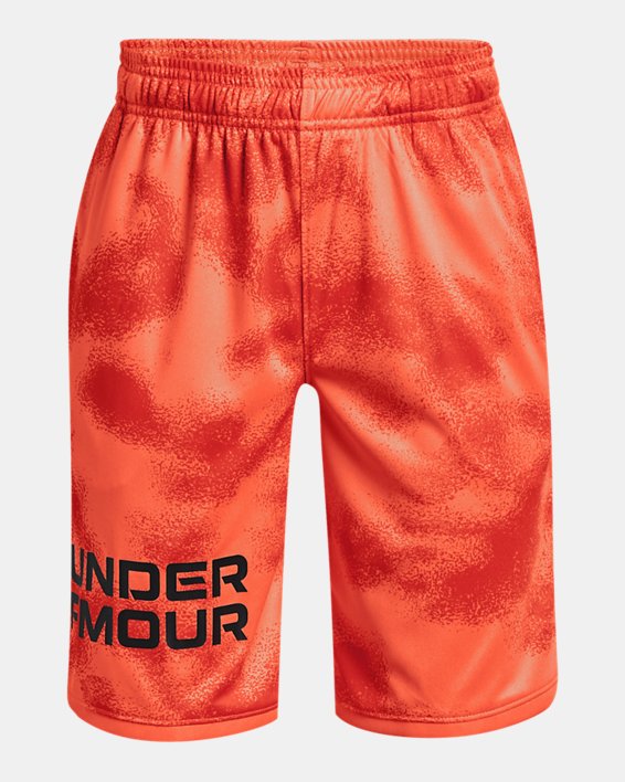 Boys' UA Stunt 3.0 Plus Shorts, Orange, pdpMainDesktop image number 0